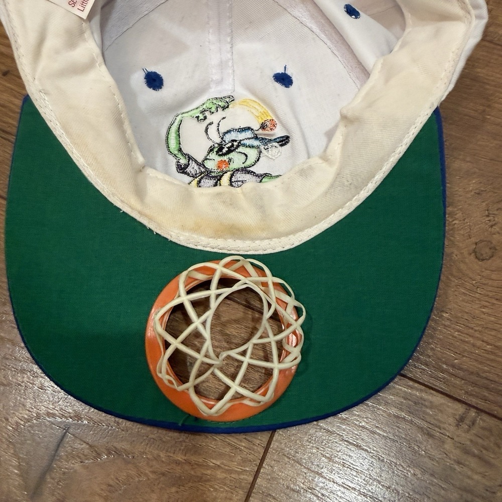 Hoop Hopper VTG Set The Curve Snapback Hat Cap Basketball Goal RARE Embroidered - Picture 3 of 8